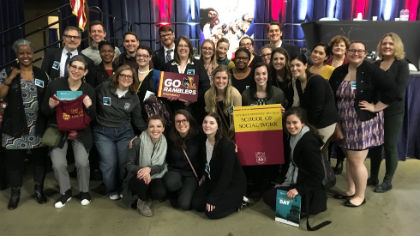Loyola  MSW Students participate in Advocacy Day 2018